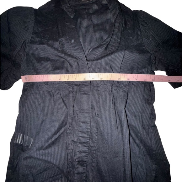 BCBGMaxAzria Black Button Down Blouse Size Small - Picture 3 of 6
